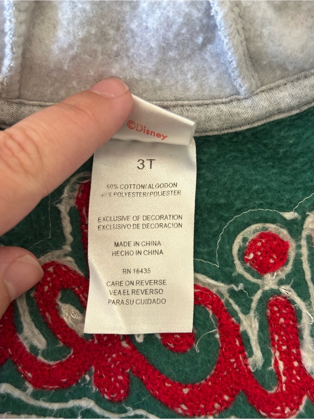 Disney Mickey Mouse Varsity Jacket Kids 3T Green Hooded Letterman Snap Front - Picture 3 of 4